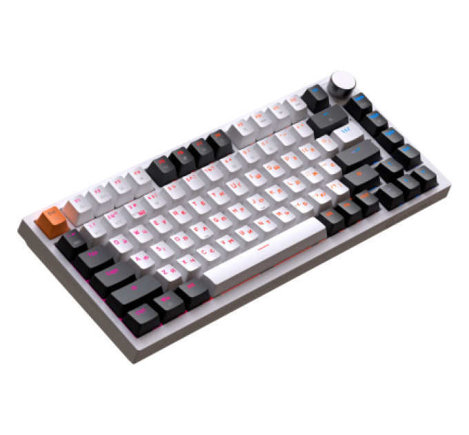 GamePro Клавіатура GamePro Asgard Valhalla MK160W Pro 75 RGB Wireless/Bluetooth/USB White (MK160W Pro)