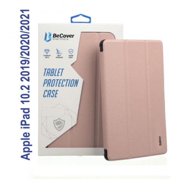BeCover Чохол до планшета BeCover Tri Fold Soft TPU mount Apple Pencil Apple iPad 10.2 2019/2020/2021 Pink (706745)