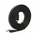 Merlion Кабель мультимедійний HDMI M to HDMI M 5.0m V1.4 black Merlion (YT-HDMI(M)/(M)SLIM-5.0m/01072)