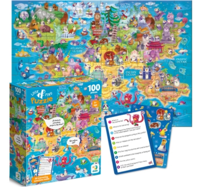 DoDo Пазл DoDo Вімельпазл Світ пінгвінів, 100 елементів (300670)