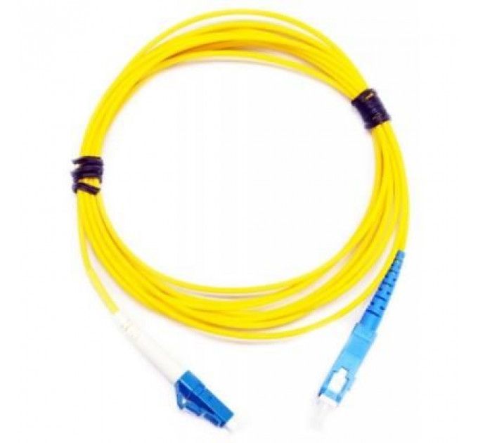 Оптичний патчкорд Eserver SC/UPC-LC/UPC SingleMode, Simplex, 5m (ES-SC-LC/UPC-5-SM-S)