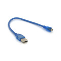 Voltronic Дата кабель USB 2.0 AM to Micro 5P 0.3m blue Voltronic (YT-AM/Mc-0.3B/05425)