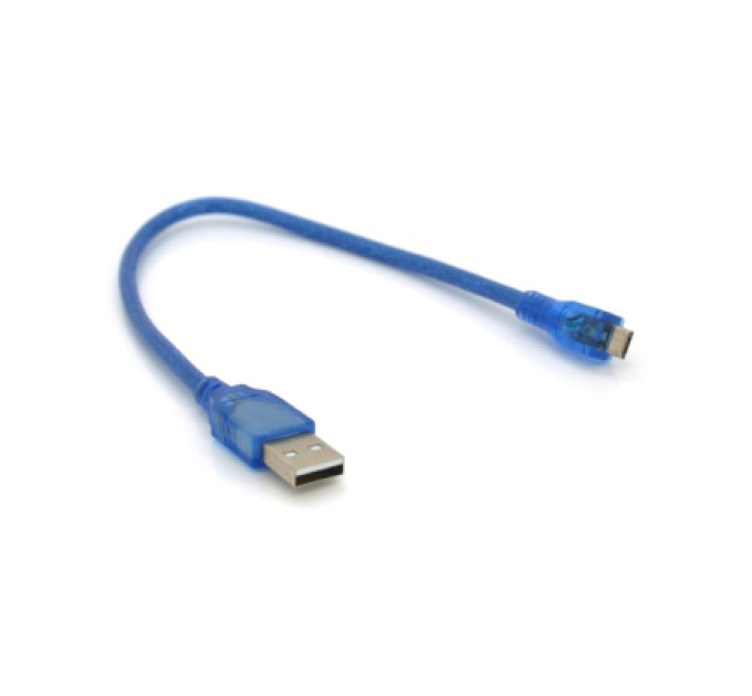 Voltronic Дата кабель USB 2.0 AM to Micro 5P 0.3m blue Voltronic (YT-AM/Mc-0.3B/05425)