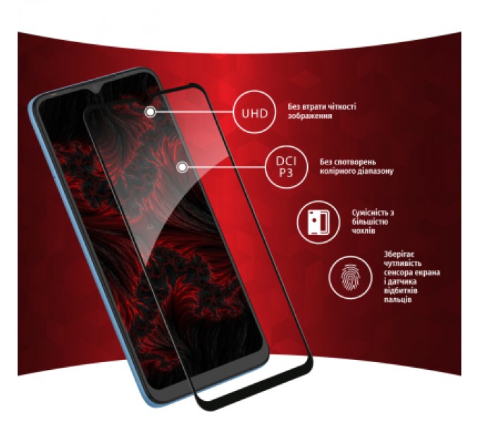 Скло захисне Intaleo Full Glue Tecno Pop 5 LTE (1283126535376)