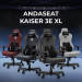 Anda Seat Крісло ігрове Anda Seat Kaiser 3E PVC Size XL Black (AD23YC-XL-08-B-PV/C-B01)