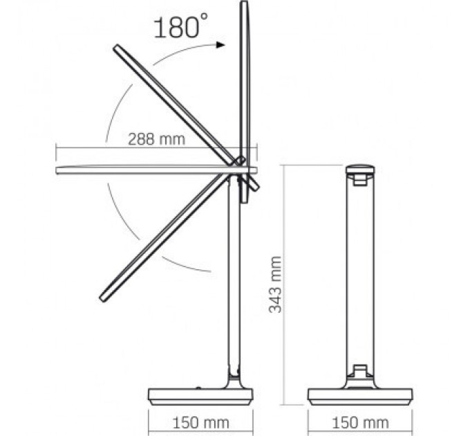 Настільна лампа Videx LED з акумулятором 5W 1800-5000K (VL-TF16W)