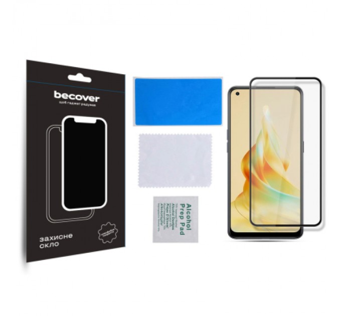 Скло захисне BeCover Oppo Reno8 T Black (709771)