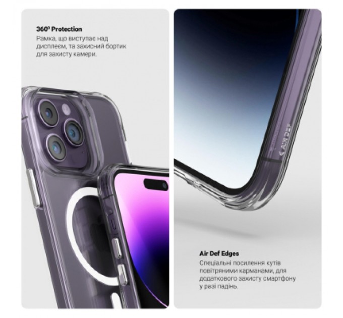 Чохол до мобільного телефона Armorstandart Clear Magsafe Apple iPhone 15 Pro Max Tansparent (ARM71052)