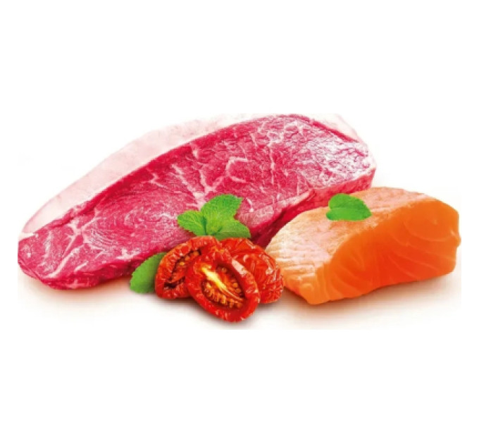 Home Food Сухий корм для кішок Home Food For large breeds з телятиною, лососем та в’яленими томатами 400 г (4820235021009)