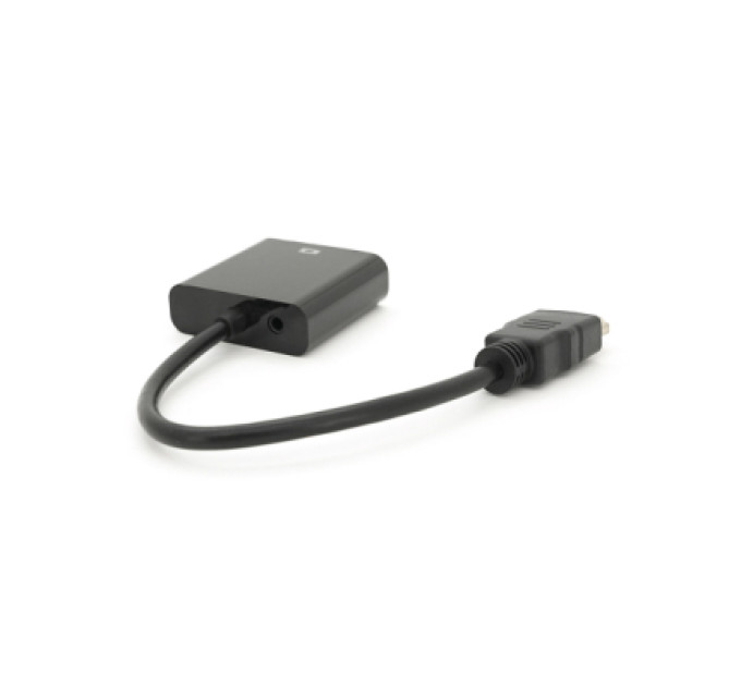 Voltronic Перехідник HDMI M to VGA F + Audio 0.1m 4K/2K black Voltronic (YT-C-HDMI(M)/VGA(F)+AUX-B)