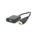 Voltronic Перехідник HDMI M to VGA F 0.1m 4K/2K black Voltronic (YT-C-HDMI(M)/VGA(F)-B)