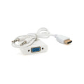 Voltronic Перехідник HDMI M to VGA F + Audio 0.1m 4K/2K white Voltronic (YT-C-HDMI(M)/VGA(F)+AUX-W)
