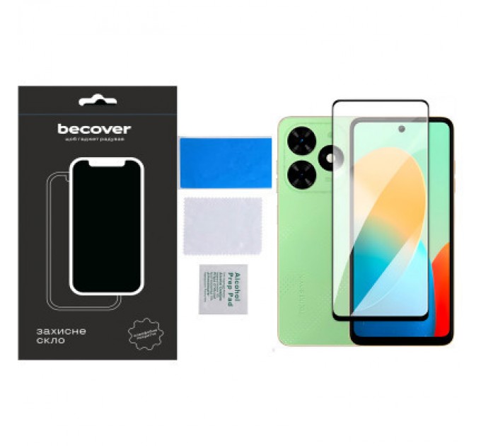 Скло захисне BeCover Tecno Spark Go 2024 (BG6) Black (710484)