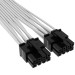 Corsair Кабель живлення video power 12+4pin PCIe Gen 5 12VHPWR 600W white Corsair (CP-8920332)
