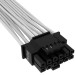 Corsair Кабель живлення video power 12+4pin PCIe Gen 5 12VHPWR 600W white Corsair (CP-8920332)