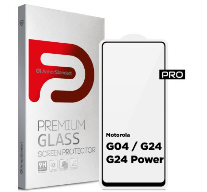 Скло захисне Armorstandart Pro Motorola G04 / G24 / G24 Power Black (ARM74296)