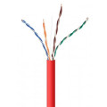 Cablexpert Кабель вита пара Cablexpert (UPC-5004E-SOL-R) CAT5e, алюміній під міддю (CCA з AWG24), неекранований, червоний, 305м