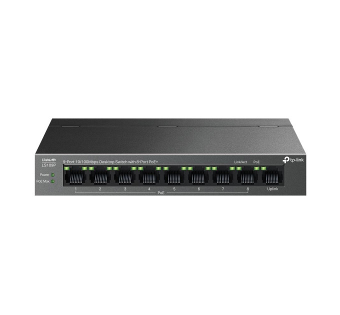 TP-Link 9-портовий настільний комутатор, LS109P TP-LINK