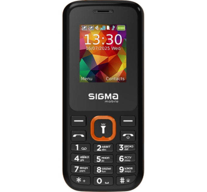 Sigma Мобільний телефон Sigma X-style 171 MINI Track Black-Orange (4827798813737)