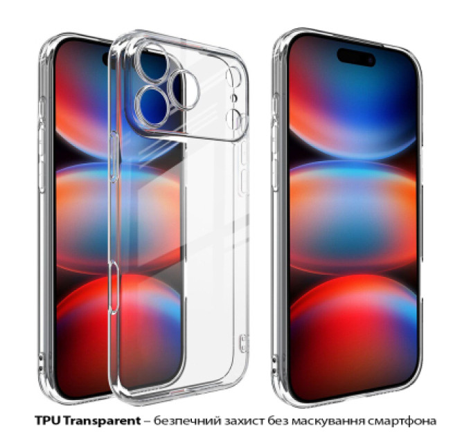 BeCover Чохол до мобільного телефона BeCover Apple iPhone 17 Pro Transparent (713761)