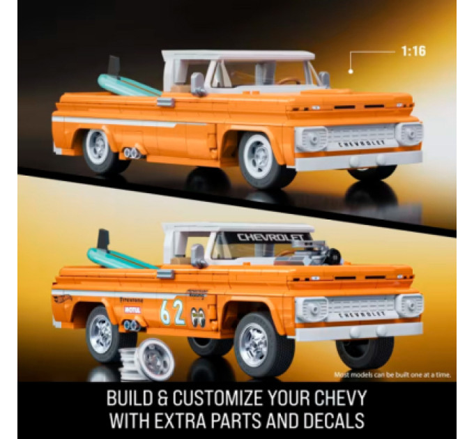 Mattel Конструктор Mattel Brick Shop Hot Wheels Elite Chevy 858 деталей (JFT20)