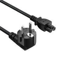 Кабель живлення ColorWay CEE7/7-C5, 1 м, Black (CW-CBP084-BK)