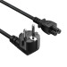 ColorWay Кабель живлення ColorWay CEE7/7-C5, 1 м, Black (CW-CBP084-BK)
