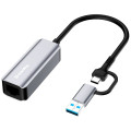 ColorWay Мережевий адаптер ColorWay USB-A/USB-С 3.0 - RJ45 (CW-AD-CRG)