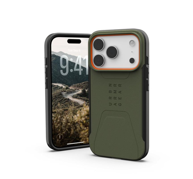 UAG Чохол до мобільного телефона UAG iPhone 17 Pro Civilian MagSafe Olive/Orange (114545117297)