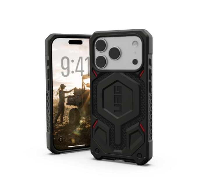UAG Чохол до мобільного телефона UAG iPhone 17 Pro Monarch Pro MagSafe Kevlar Black (114513113940)