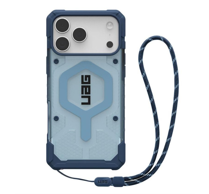 UAG Чохол до мобільного телефона UAG iPhone 17 Pro Max Pathfinder Clear MagSafe Bundle Blues Lanyard (1145521BV03)