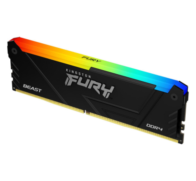 Kingston Fury (ex.HyperX) Модуль пам'яті для комп'ютера DDR4 8GB 3200 MHz Beast RGB Kingston Fury (ex.HyperX) (KF432C16BB2A/8WP)