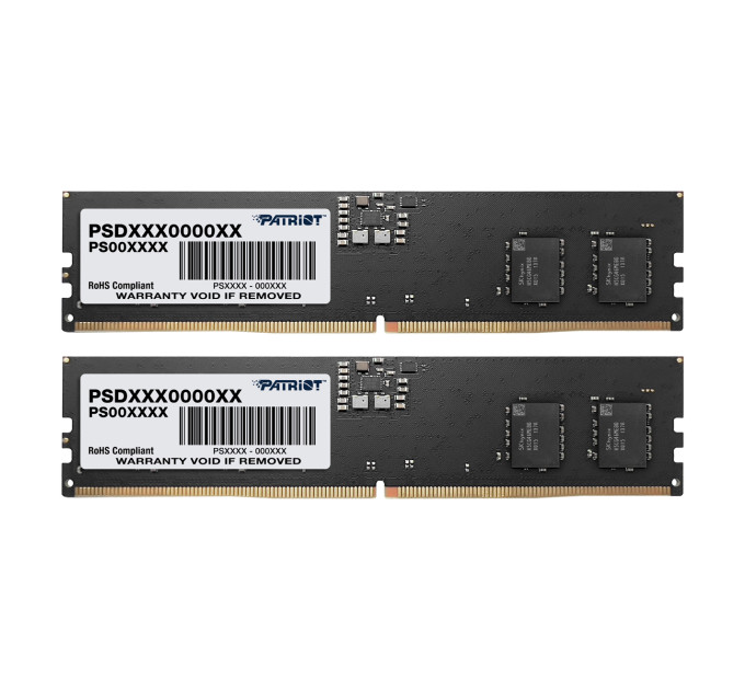 Patriot Модуль пам'яті для комп'ютера DDR5 16GB (2x8GB) 4800 MHz Signature Line Patriot (PSD516G4800K)