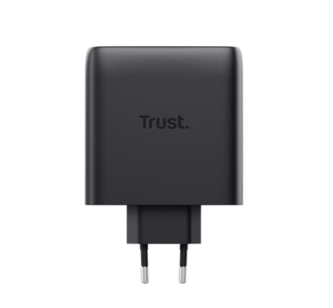 Trust Зарядний пристрій Trust 2xUSB-C 100W GaN PD/PPS black (25527_TRUST)