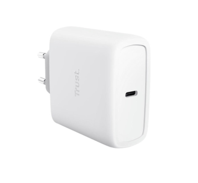 Trust Зарядний пристрій Trust USB-C 65W GaN PD/PPS white (25524_TRUST)