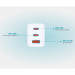 D-Link Зарядний пристрій D-Link 2xUSB-C + 1xUSB-A 65W GaN white (DCP-651)