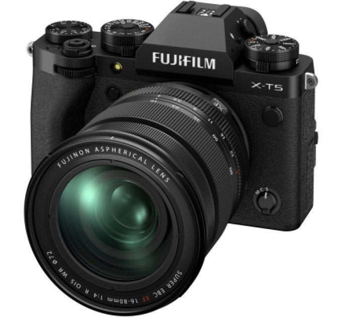 Fujifilm Цифровий фотоапарат Fujifilm X-T5 + XF 16-80 F4 Kit Black (16939332)
