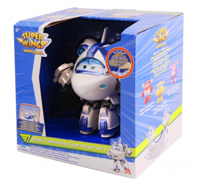 Super Wings Трансформер Super Wings Supercharge Lights&Sounds Astra, Астра, світло, звук (EU740433)
