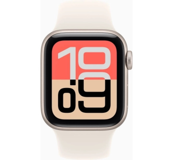 Apple Смарт-годинник Apple Watch SE 3 GPS 40mm Starlight Aluminium Case with Starlight Sport Band - M/L (MEH54RK/A)