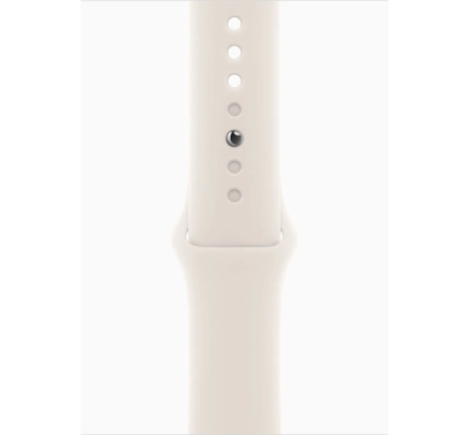 Apple Смарт-годинник Apple Watch SE 3 GPS 44mm Starlight Aluminium Case with Starlight Sport Band - M/L (MEHJ4RK/A)