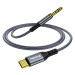 ColorWay Кабель мультимедійний USB-C to 3.5mm M 1.2m gray ColorWay (CW-CBPDJ071-G)