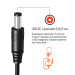 ColorWay Кабель живлення USB to DC 5.5x2.5mm 12V 1.0m black ColorWay (CW-CBUD067-BK)