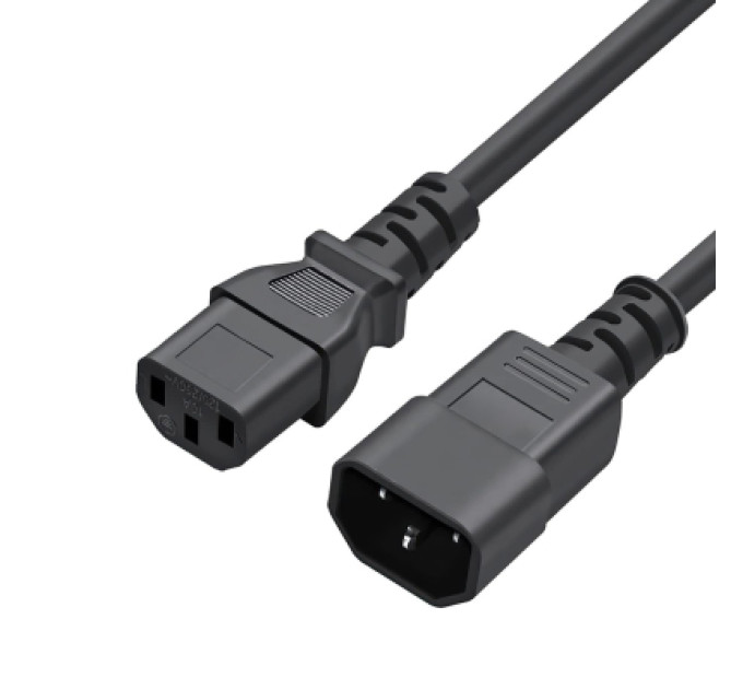 ColorWay Кабель живлення C13 to C14 1.8m black ColorWay (CW-CBP087-BK)