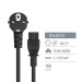 ColorWay Кабель живлення C5 1.0m black ColorWay (CW-CBP084-BK)