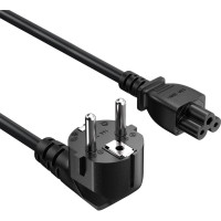 Кабель живлення C5 1.0m black ColorWay (CW-CBP084-BK)