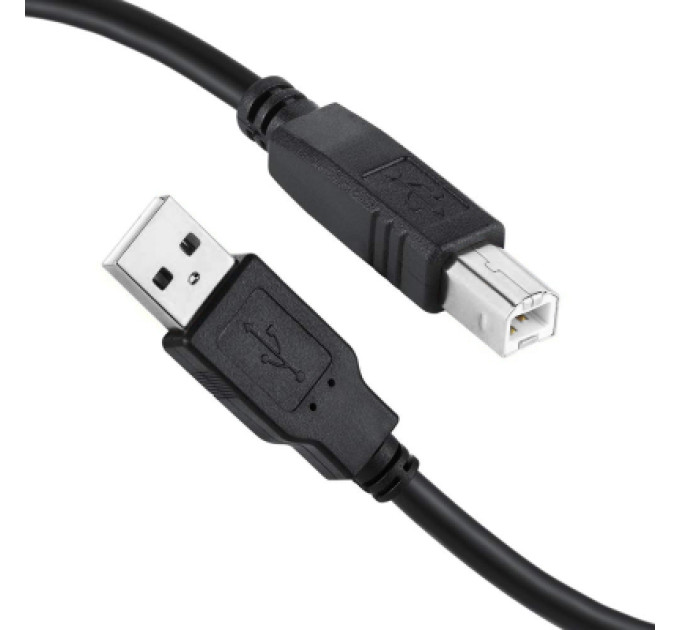 ColorWay Кабель для принтера USB 2.0 AM/BM 2.0m black ColorWay (CW-CBUB072-BK)