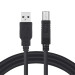 ColorWay Кабель для принтера USB 2.0 AM/BM 3.0m black ColorWay (CW-CBUB073-BK)