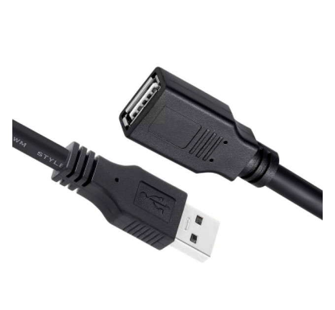 ColorWay Дата кабель USB 2.0 AM/AF 1.8m black ColorWay (CW-CBUF076-BK)