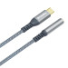 ColorWay Перехідник USB-C to 3.5mm F 0.14m gray ColorWay (CW-AD-CJ)