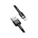 Baseus Дата кабель USB 2.0 AM to Lightning 1.0m Cafule 2.4A gray+black Baseus (CALKLF-BG1)